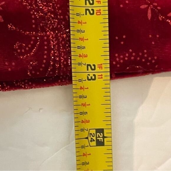 R & K Evening Metallic Red Velvet Cardigan & Camisole Set NWOT Size 12 - Picture 15 of 15